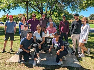 Photo de groupe des membres présents à l'activité