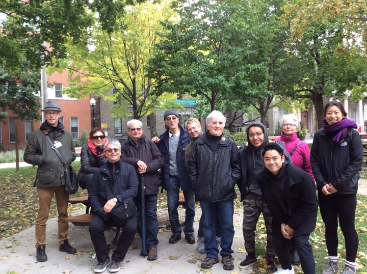 Photo de groupe de la visite du Mile-End