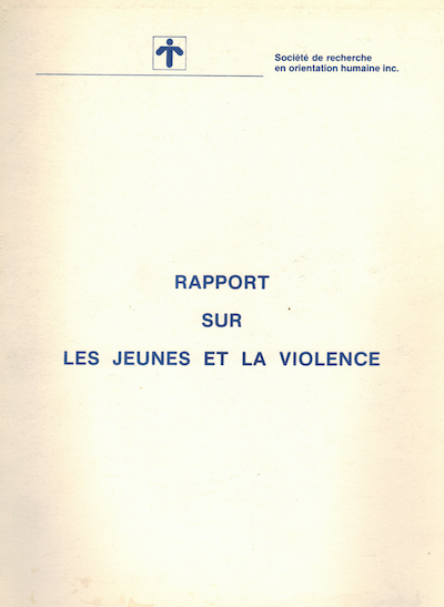 Les jeunes et la violence: résultats d'une enquête