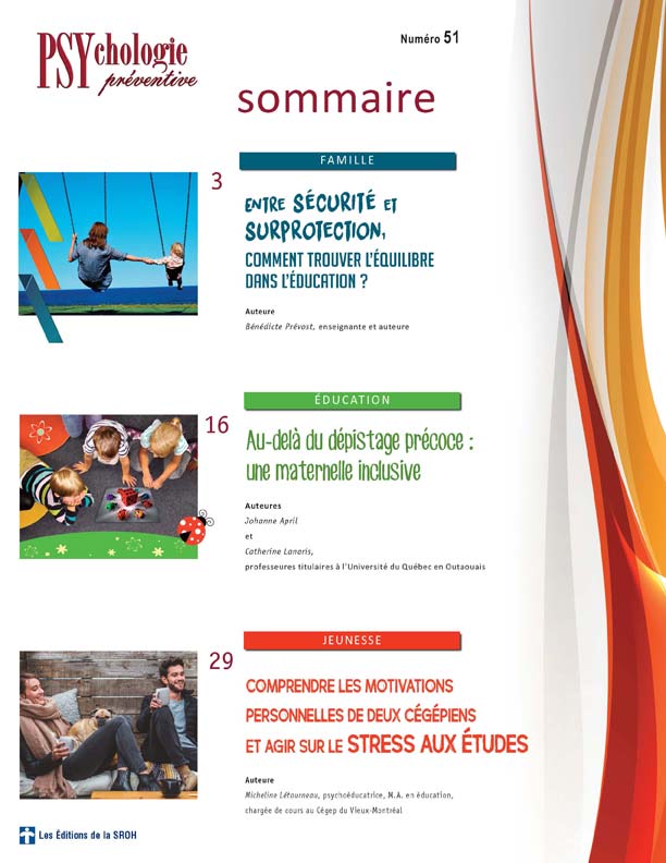 Psychologie préventive - Numéro 51 - Sommaire