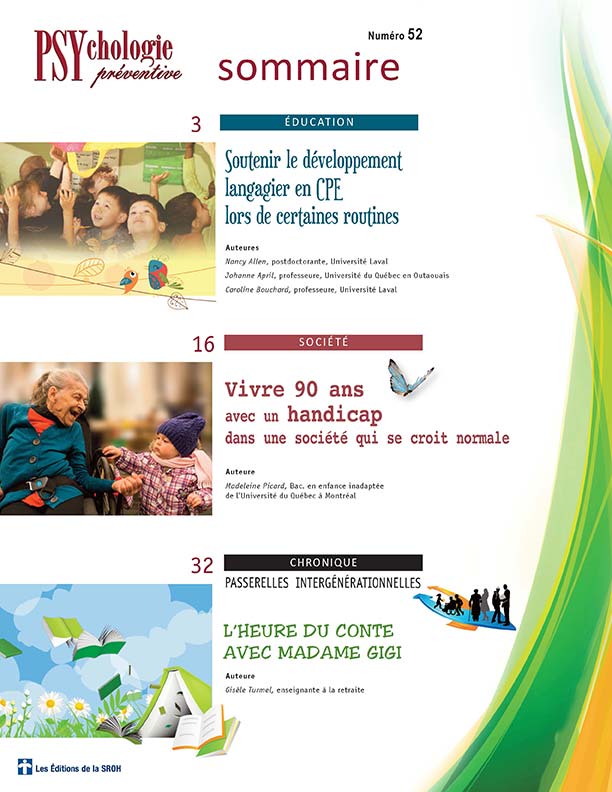 Psychologie préventive - Numéro 51 - Sommaire