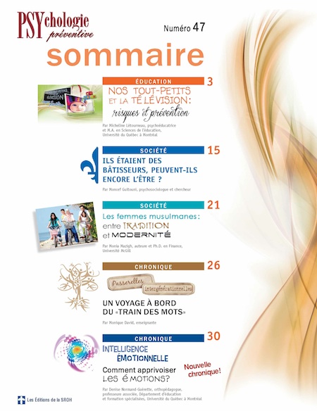 Psychologie préventive - Numéro 47 - Sommaire Psychologie préventive - Numéro 47 - Sommaire
